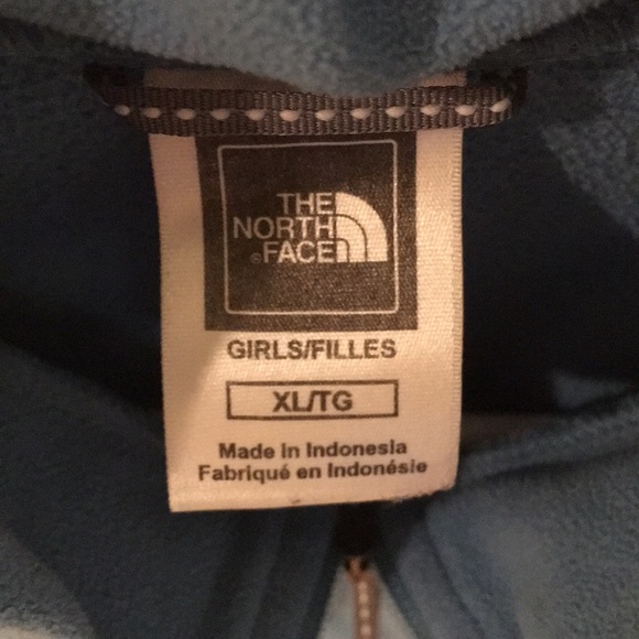 Light blue girls XL fleece The North Face - Picture 4 of 4